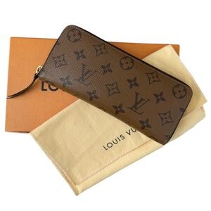 LOUIS VUITTON REVERSE MONOGRAM CLEMENCE ZIPPY WALLET
